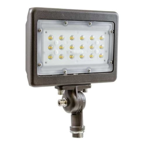 30W LED Slim Flood Light, 3750 lm, 100V-277V, CCT Selectable, Bronze