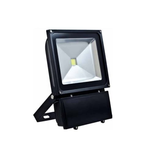 70W LED Flood Light w/Adjustable U-Shaped Bracket, 6300 lm, 6500K, Black