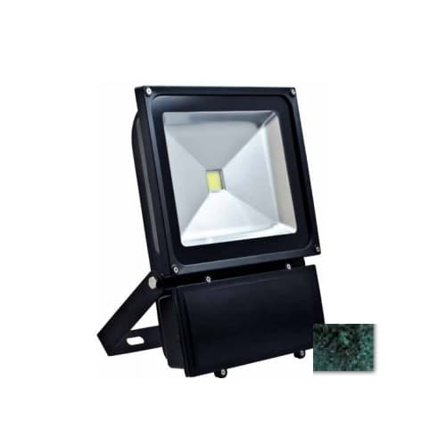 70W LED Flood Light w/Adjustable U-Shaped Bracket, 6300 lm, 6500K, Verde Green