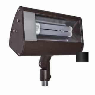 Dabmar 5W Outdoor LED Flood Light w/Knuckle, PL Bulb, 4500K, Black