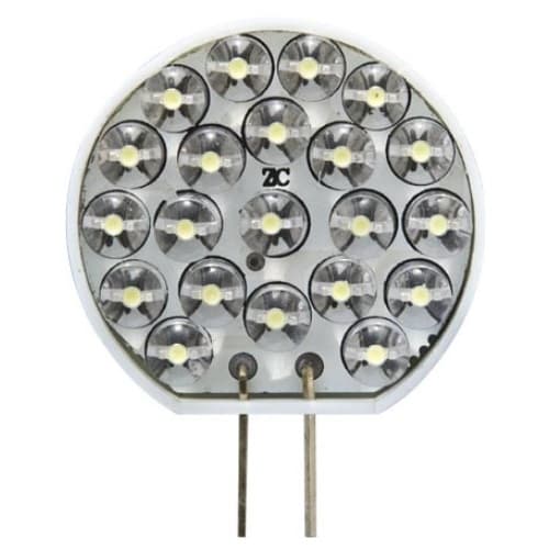 1W LED JC Bulb, G4, 2-Pin, 100 lm, 12V, 6500K, White