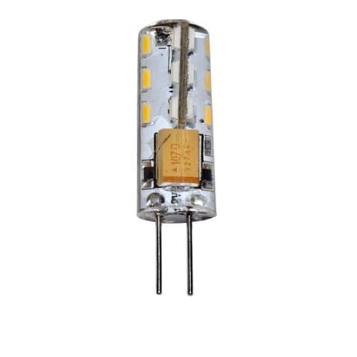 1.5W Waterproof LED JC Bulb, 2-Pin Base, 120 lm, 12V, 3000K