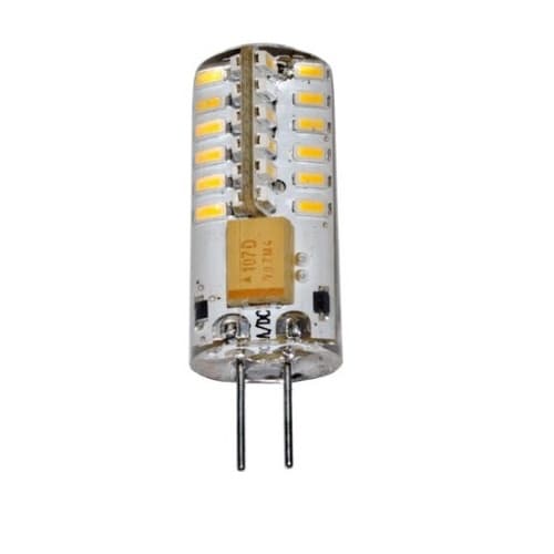 2.5W Waterproof LED JC Bulb, 2-Pin Base, 200 lm, 12V, 3000K