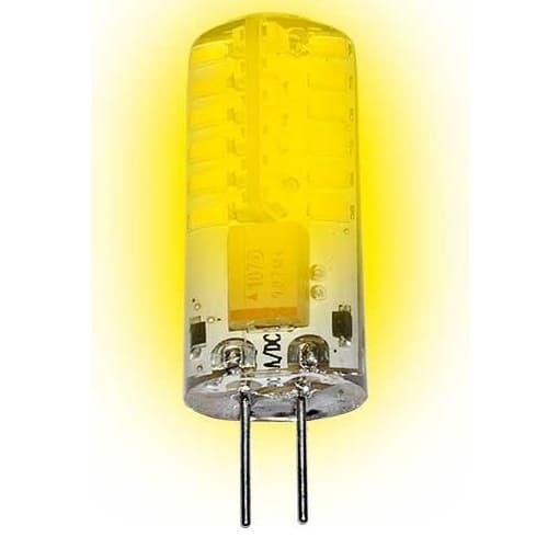 3W LED Corn Bulb, G4, Bi-Pin, 12V, Amber