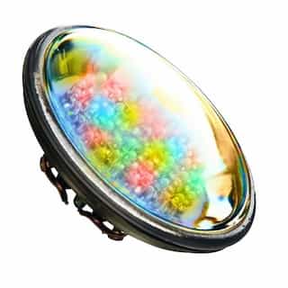 4W LED PAR36 Bulb, Multicolor LED, G53 Base, 12V, 6400K, Bronze