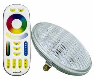 9W LED PAR36 Bulb, Dimmable, G53, 12V, RGBW Selectable