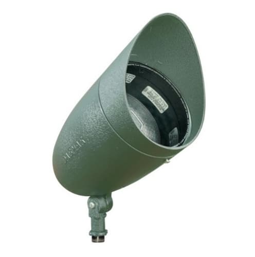 18W 13-in LED Directional Spot Light w/Hood, Spot, PAR38 Bulb, 2700K, Green