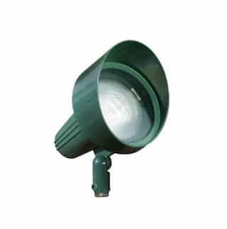 10.5-in 18W LED Directional Flood Light w/ Hood, PAR38, 120V-277V, 6400K, Green