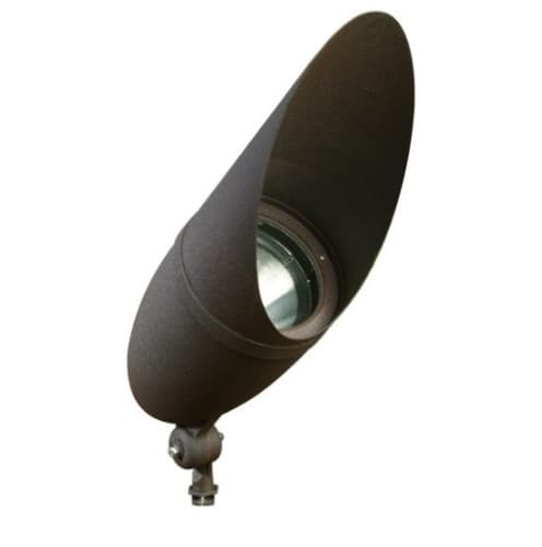 12W 20-in LED Directional Spot Light w/Hood, Flood, PAR38 Bulb, 2700K, Bronze