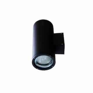 18W LED Wall Sconce, 2 Lamps, Spot, 6400K, Black