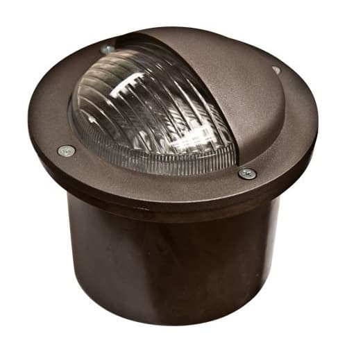 Dabmar 14W LED Adjustable In-Ground Well Light w/ Eyelid, PAR36, 6400K, Black