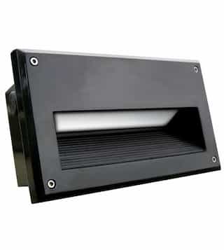 Dabmar 5W LED Recessed Brick Step & Wall Light, 85V-264V, Black