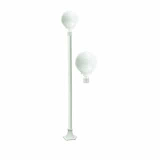 Dabmar 16W Emily Single Head LED Post Light Fixture, White