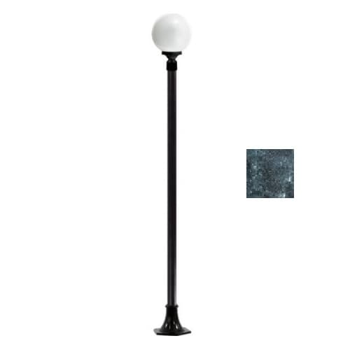 9W LED Globe Lamp Post, Single-Head, A19, 120V, Verde Green