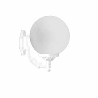 Dabmar 16W Emily Small Single Head Wall Fixture, Globe, White