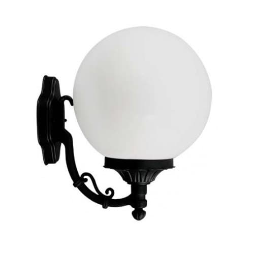 6W LED Emily Wall Light Globe Fixture, A19, 120V, Black