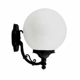 Dabmar 6W LED Emily Wall Light Globe Fixture, A19, 120V, Black