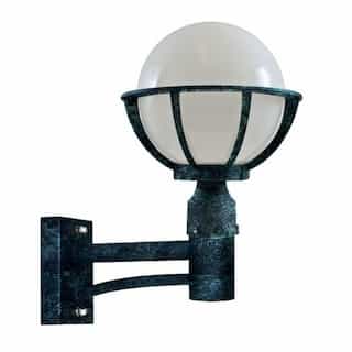 9W LED Globe Wall Light Fixture, A19, GU24, 120V, Verde Green