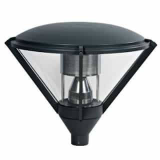 Diamond Post Top Light Fixture w/o Bulb, 120V, Black