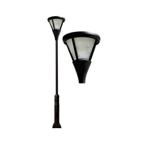 Dabmar 120W Cone Shape LED Lamp Post w/Mogul Base, Prismatic Lens, Bronze