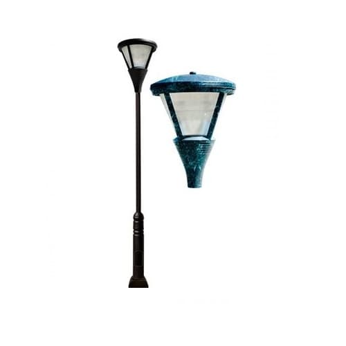 Dabmar 120W Cone Shape LED Lamp Post w/Mogul Base, Prismatic Lens, Verde Green