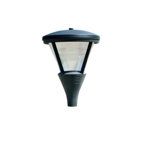 120W Cone Shape LED Post Light Fixture w/Mogul Base, Prismatic Lens, Verde Green
