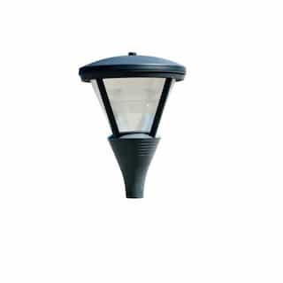 75W Cone Shape LED Post Light Fixture w/Mogul Base, Prismatic Lens, Verde Green