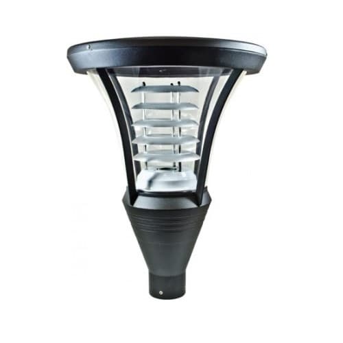 Dabmar 20W LED Architectural Post Top Light, G24, 120V-277V, 3000K, Black
