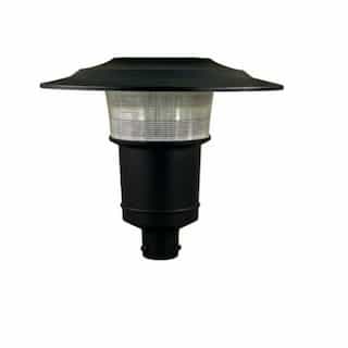 Dabmar 30W 1 Light Drop Post LED Post Light Fixture w/PC Lens, Black