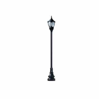 Dabmar 120W 1 Light Dark Top Decorative Base Acorn LED Lamp Post Fixture, Black