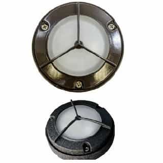3W LED Step & Wall Light, Open Face "Y", 12V, 3000K, Green
