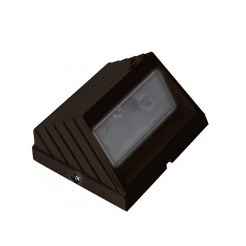 2.5W LED Step & Wall Light, Square Hood, 12V, 6400K, Black