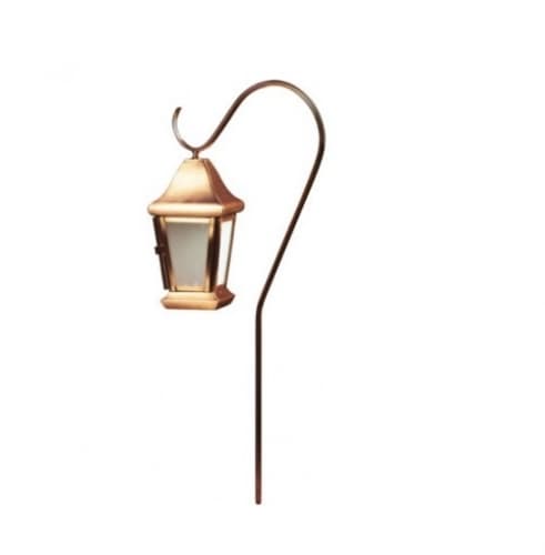 2.5W LED Path Light, Hanging Lantern, 12V, 3000K, Antique Bronze