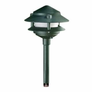 3W LED Two-Tier Pagoda Path & Walkway Light, 12V, Amber Lamp, GN