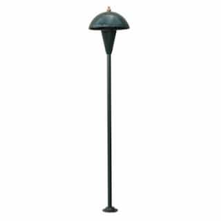 Dabmar Hooded Open Lamp Path & Walkway Light w/o Bulb, Bi-Pin Base, 12V, GN