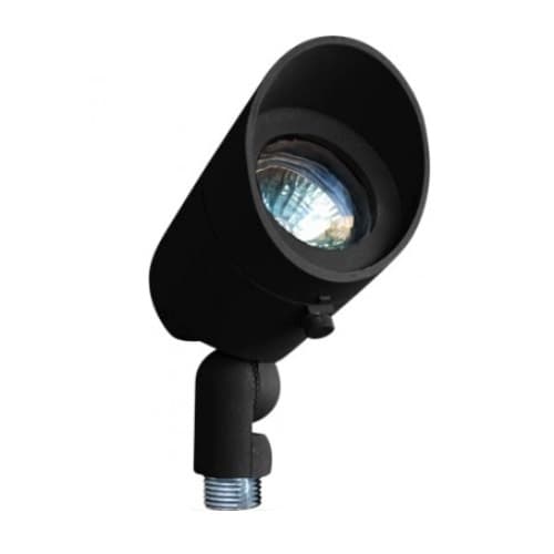 Dabmar 7W LED Directional Spot Light w/ Hood, MR16, Bi-Pin Base, 12V, 2700K, Black