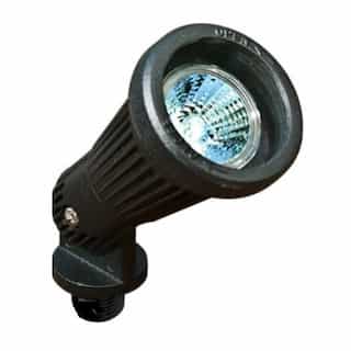 Dabmar Aluminum Directional Spot Light w/o Bulb, Bi-Pin Base, 12V, Black