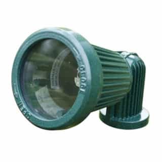 Aluminum Directional Spot Light w/o Bulb, Bi-Pin Base, 12V, Green