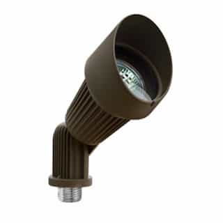 3W LED Directional Hooded Spot Light, MR16, 12V, 6500K, Bronze