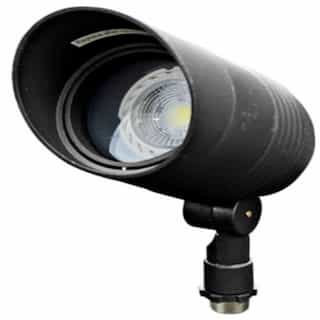 3W LED Directional Hooded Spot Light, MR16, Bi-Pin Base, 12V, 2700K, Black