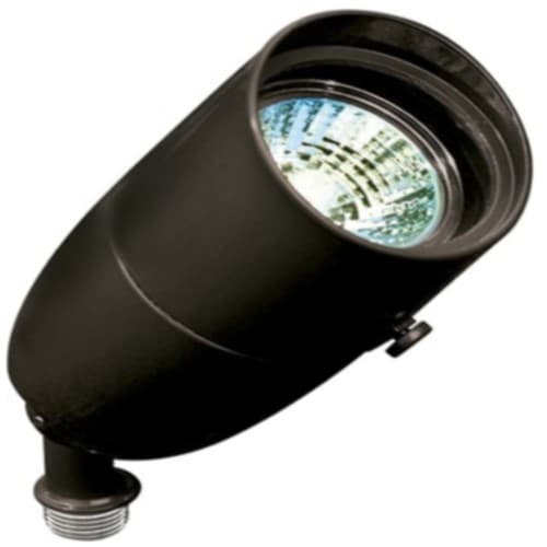 3W 12V LED Directional Spot Light w/Hood, Small, MR16, Black