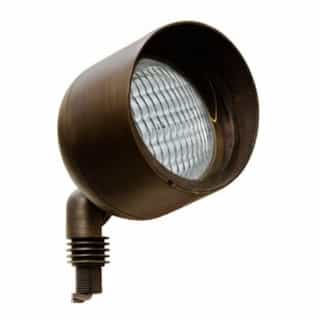4W LED Directional Flood Light w/ Hood, PAR36, 12V, 6400K, Bronze