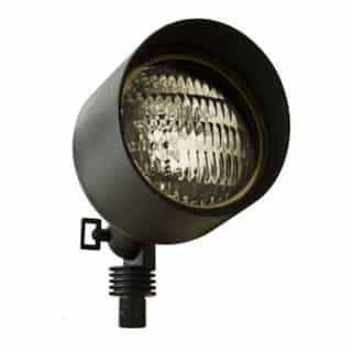 9W LED Directional Flood Light w/ Hood, PAR36, 12V, RGBW Lamp, Black