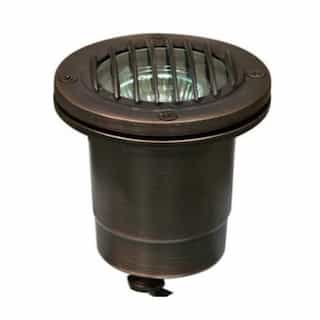 4W LED Brass In-Ground Well Light w/ Grill, MR16, 12V, RGBW Lamp, ABZ