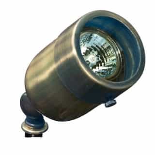 Directional Spot Light w/ Adj Knuckle w/o Bulb, 12V, Antique Brass
