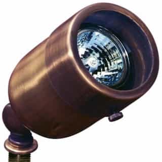 7W LED Directional Spot Light, MR16, Bi-Pin, 12V, 2700K, Antique Brass