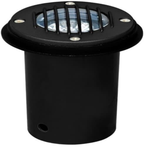 3W LED Well Light w/ Grill, In-Ground, MR16, Black