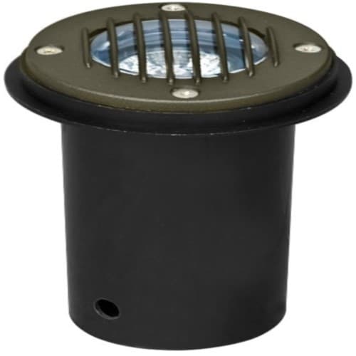 Dabmar 3W LED Well Light w/ Grill, In-Ground, MR16, Bronze