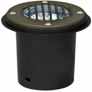 Dabmar 7W LED Well Light w/ Grill, In-Ground, MR16, Bronze