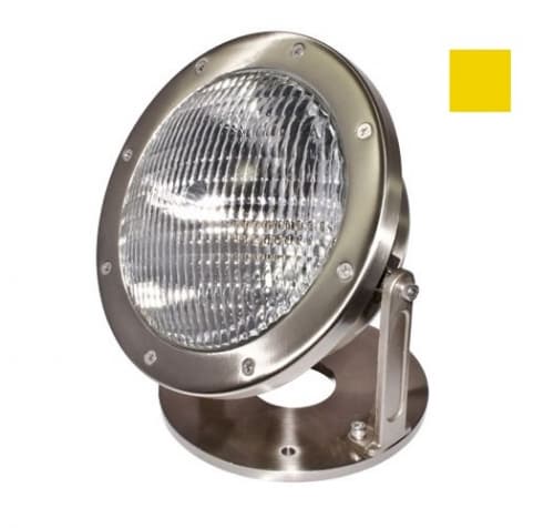 16W LED Underwater Light w/Yellow Bulb, PAR56